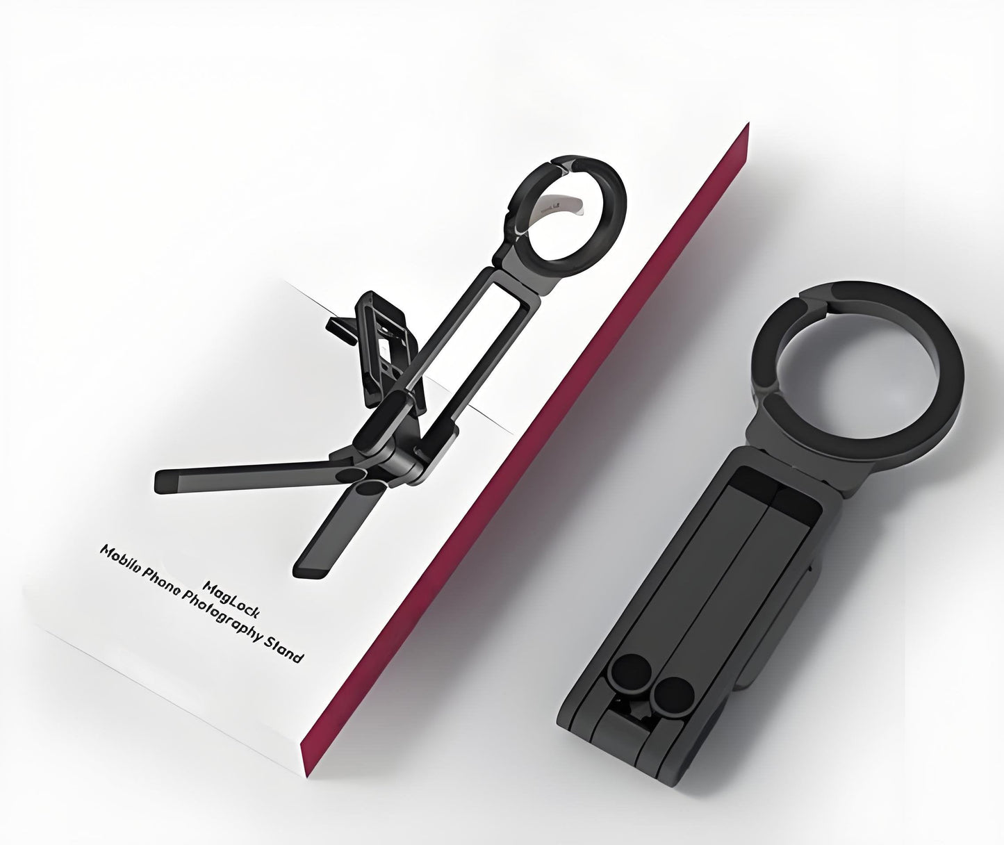 📢📢50% off!! ⏰ Magnetic Mount – 5-in-1 Mini Tripod with Dual MagSafe Magnets, Foldable Hook & Arca-Swiss Base! 📱🎥