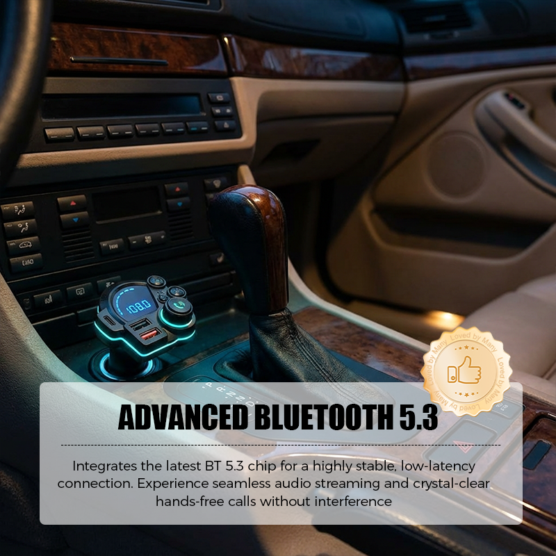 Universal Dual-Port Car FM Bluetooth Transmitter