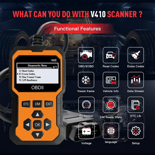 ⏰50% Off!🔧 Plug it in and scan! Professional-grade OBD2 diagnostic tool.  Even beginners can easily maintain their vehicles.⚡