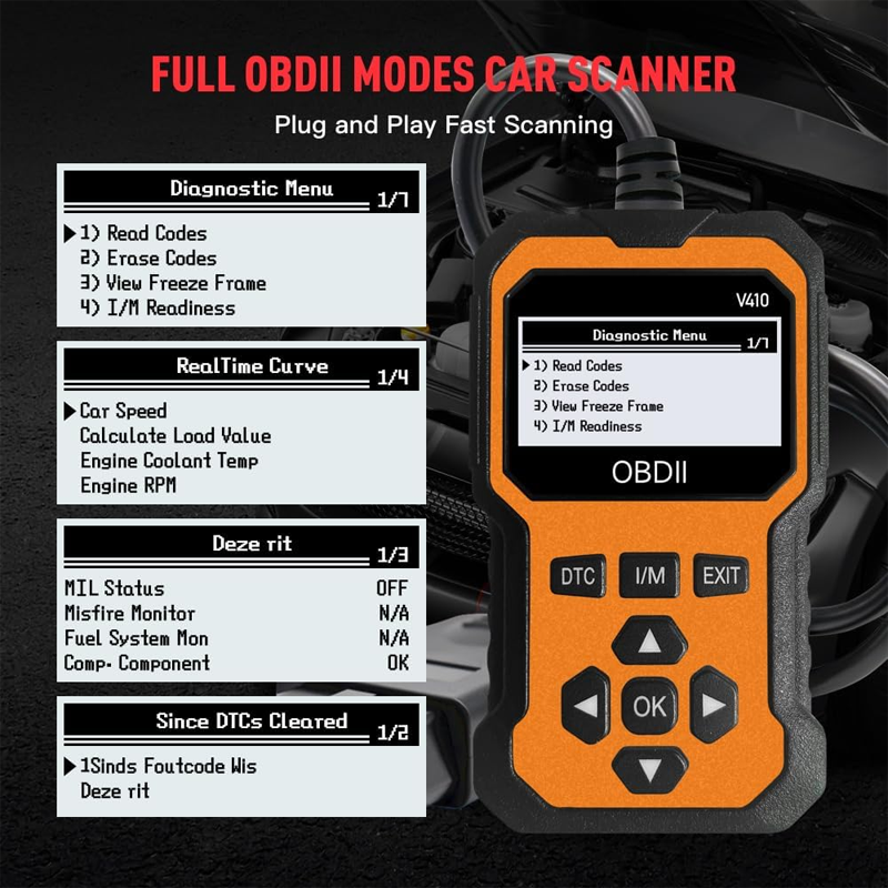 ⏰50% Off!🔧 Plug it in and scan! Professional-grade OBD2 diagnostic tool.  Even beginners can easily maintain their vehicles.⚡