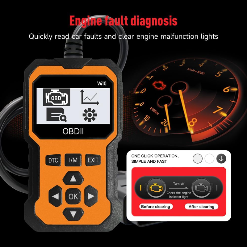 ⏰50% Off!🔧 Plug it in and scan! Professional-grade OBD2 diagnostic tool.  Even beginners can easily maintain their vehicles.⚡