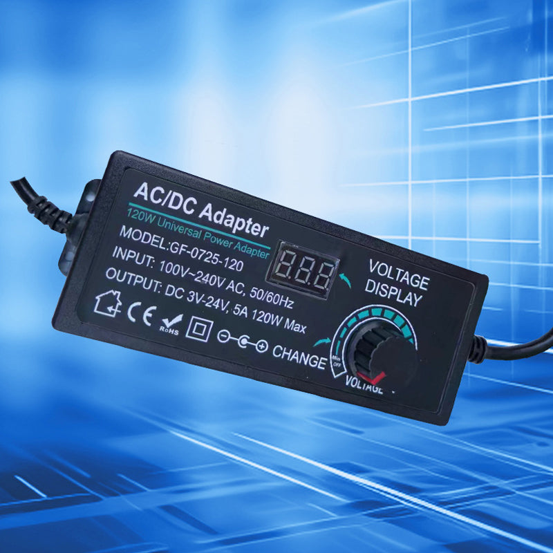 🔥Limited-time offer-Adjustable 3V-24V 3A Universal AC/DC Power Adapter