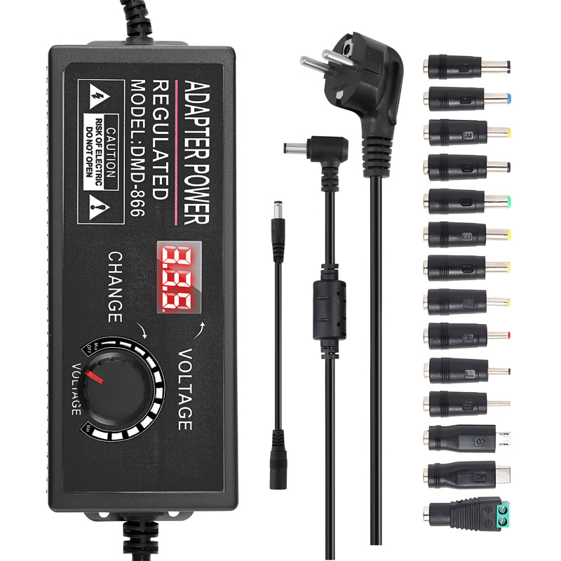 🔥Limited-time offer-Adjustable 3V-24V 3A Universal AC/DC Power Adapter