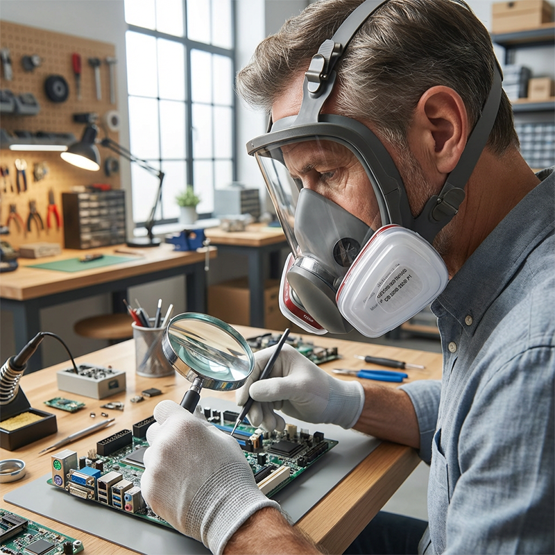 🔥Limited-time offer-Full Face Respirator Mask with Efficient Filtration System