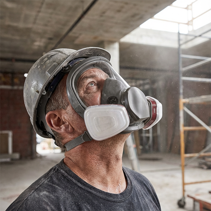 🔥Limited-time offer-Full Face Respirator Mask with Efficient Filtration System