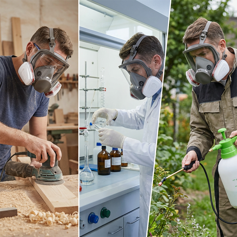 🔥Limited-time offer-Full Face Respirator Mask with Efficient Filtration System