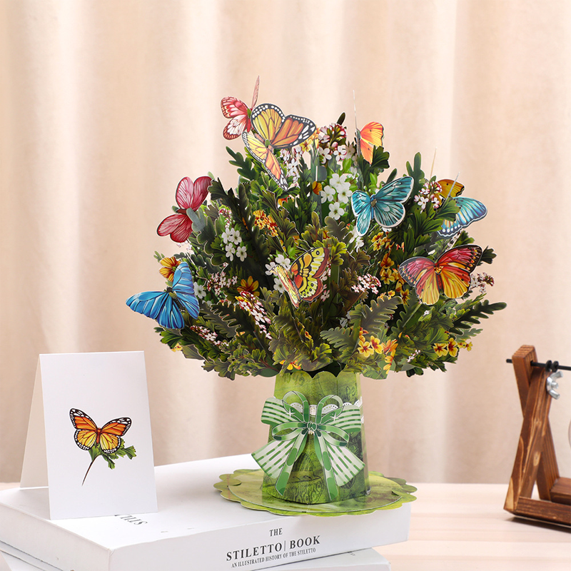 🔥Limited-time offer-3D Pop-Up Flower Bouquet Card