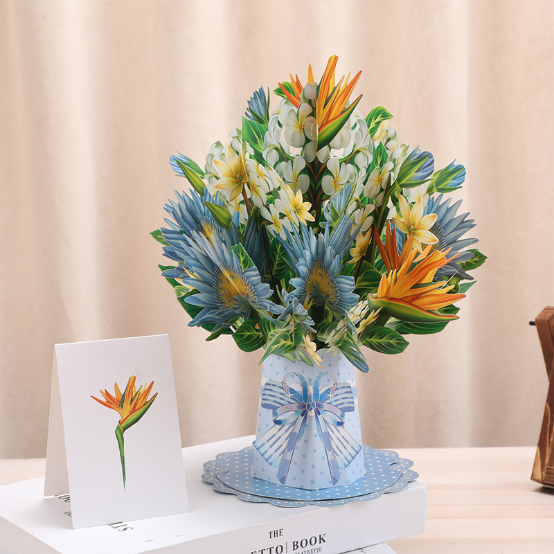 🔥Limited-time offer-3D Pop-Up Flower Bouquet Card