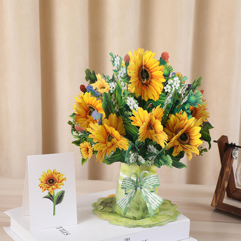 🔥Limited-time offer-3D Pop-Up Flower Bouquet Card