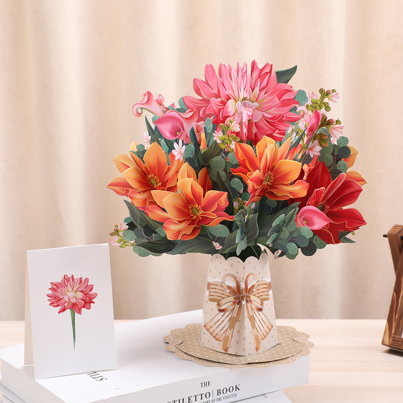🔥Limited-time offer-3D Pop-Up Flower Bouquet Card