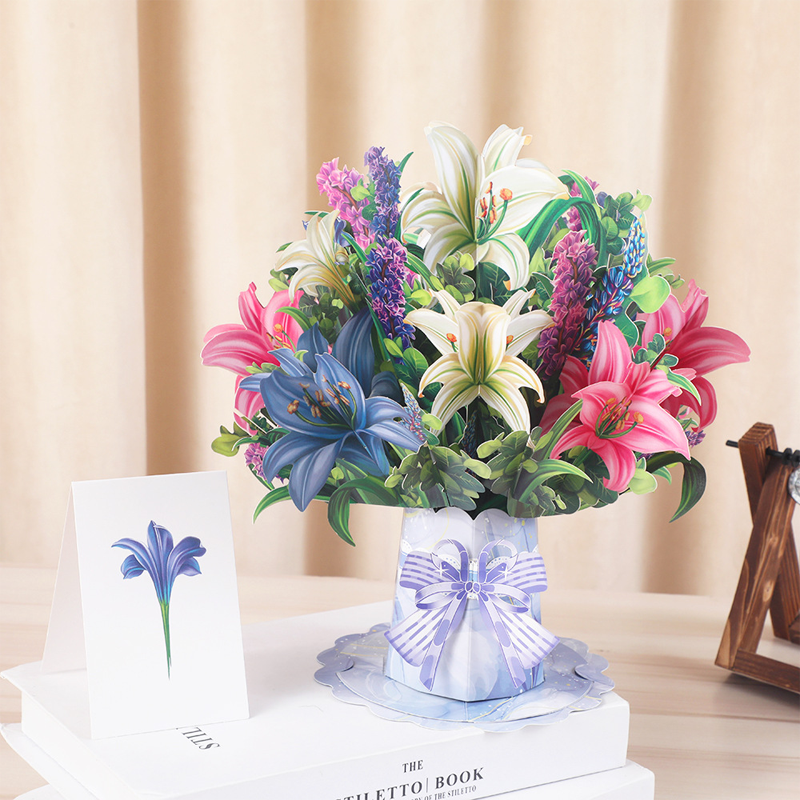 🔥Limited-time offer-3D Pop-Up Flower Bouquet Card