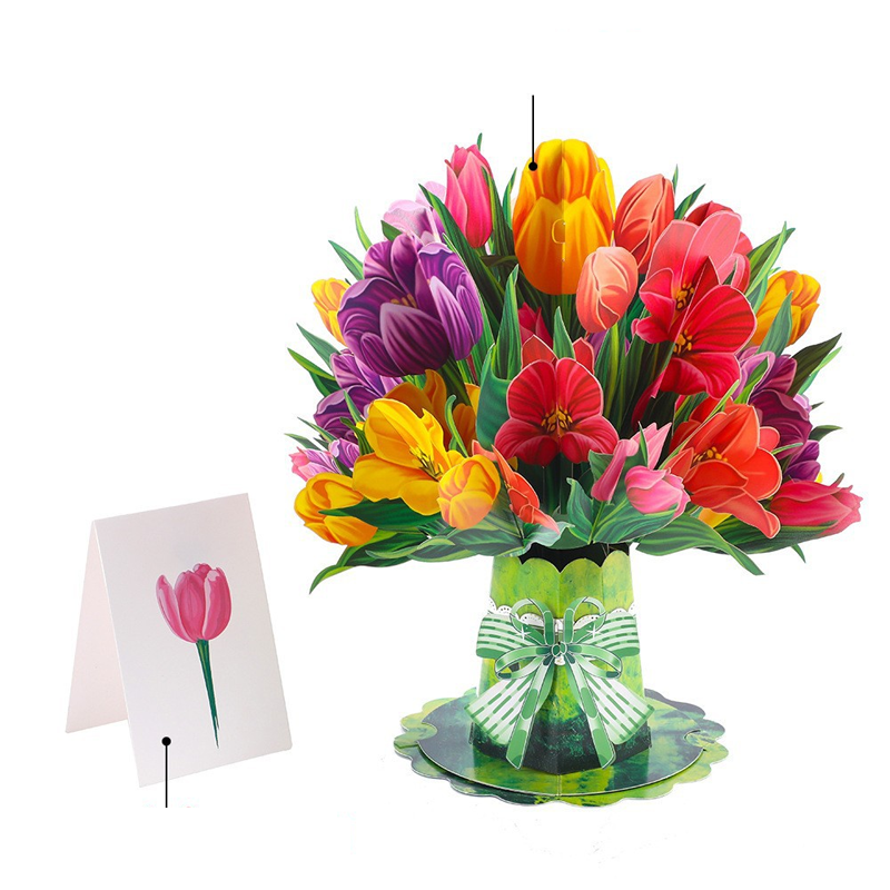 🔥Limited-time offer-3D Pop-Up Flower Bouquet Card