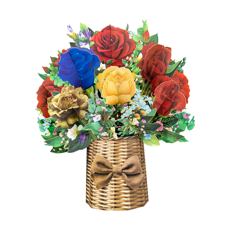 🔥Limited-time offer-3D Pop-Up Flower Bouquet Card