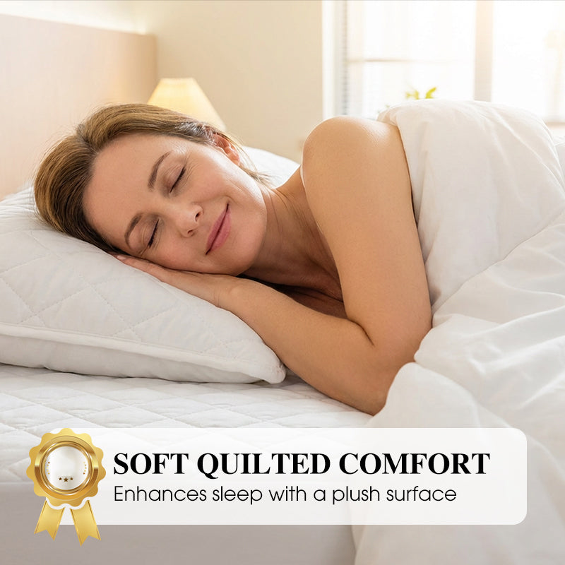 🌤️50% off!🛏️Waterproof Quilted Mattress Cover & Pillowcases Set