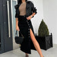 🔥New arrivals offer-Stylish Button Closure Split Denim Bodycon Skirt