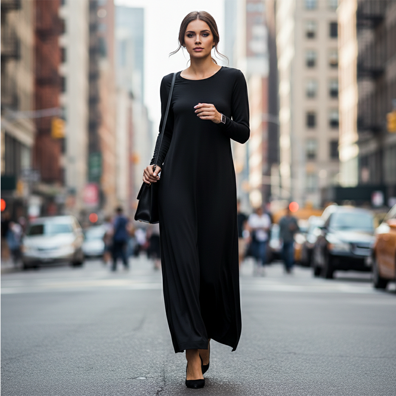 Women's Long Sleeve T-Shirt Dress