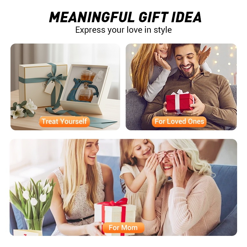 🔥Hot Sale Offers-Automatic Magnetic Dispensing Glass Tea Set