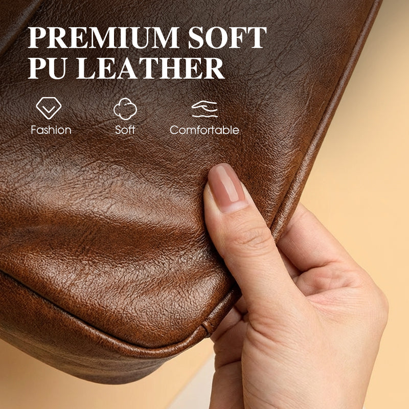 🎀 Effortless Everyday Chic | Soft Faux Leather Crossbody Bag | Lightweight & Hands-Free 🛍️【50% OFF】