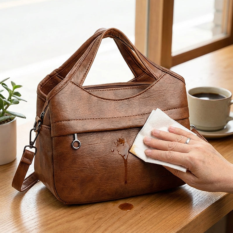 🎀 Effortless Everyday Chic | Soft Faux Leather Crossbody Bag | Lightweight & Hands-Free 🛍️【50% OFF】