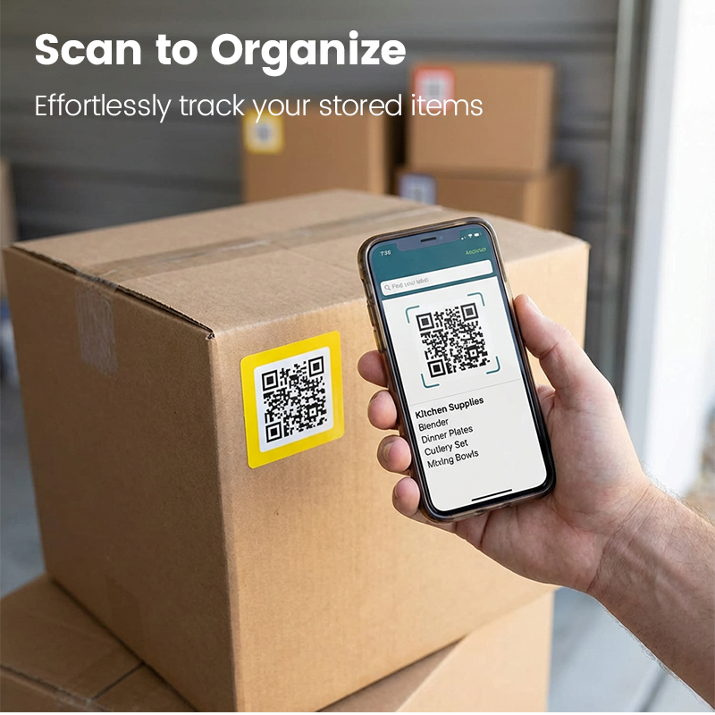 QR Code Labels for Storage