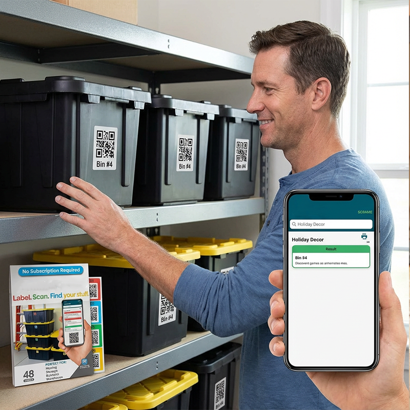 QR Code Labels for Storage