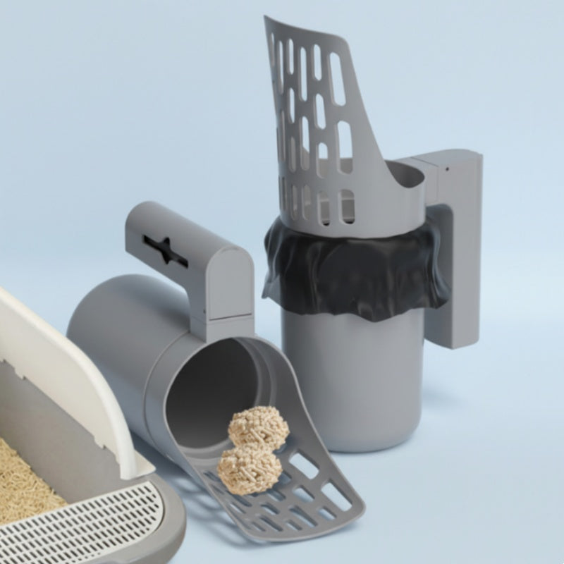 🔥Hot Sale Deals-Cat Litter Scoop with Trash Can