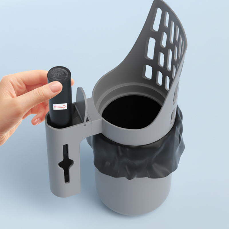 🔥Hot Sale Deals-Cat Litter Scoop with Trash Can