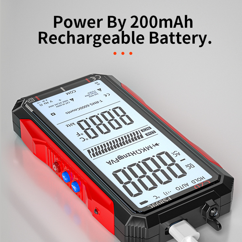 📢2026 Hot Sale 50% off⏰USB Rechargeable Digital Multimeter – True RMS, Auto-Ranging & Backlit LCD Display, CAT III 1000V 🛡️