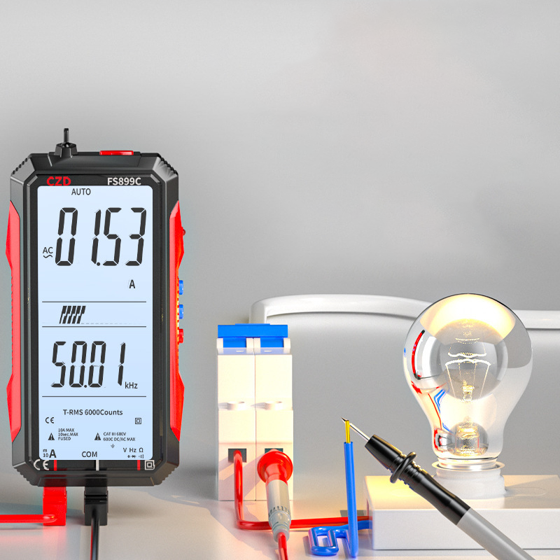 📢2026 Hot Sale 50% off⏰USB Rechargeable Digital Multimeter – True RMS, Auto-Ranging & Backlit LCD Display, CAT III 1000V 🛡️