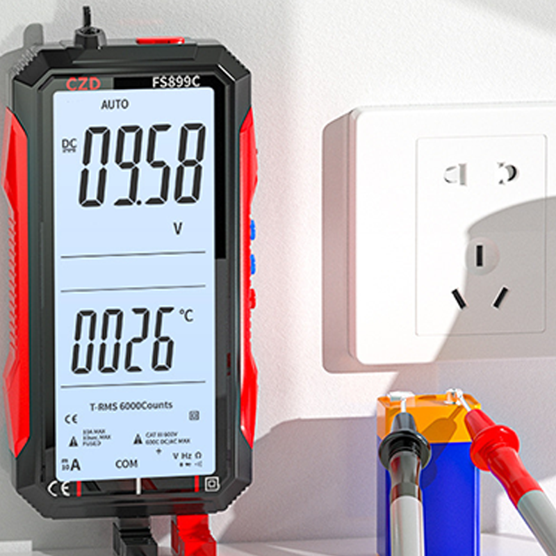 📢2026 Hot Sale 50% off⏰USB Rechargeable Digital Multimeter – True RMS, Auto-Ranging & Backlit LCD Display, CAT III 1000V 🛡️