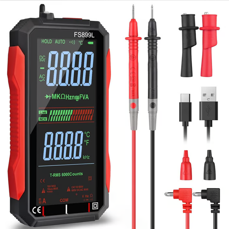 📢2026 Hot Sale 50% off⏰USB Rechargeable Digital Multimeter – True RMS, Auto-Ranging & Backlit LCD Display, CAT III 1000V 🛡️
