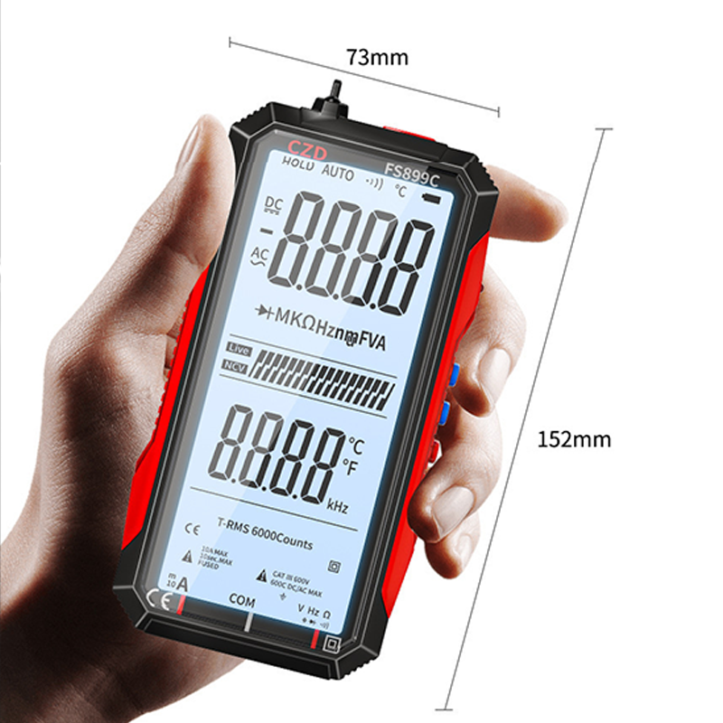 📢2026 Hot Sale 50% off⏰USB Rechargeable Digital Multimeter – True RMS, Auto-Ranging & Backlit LCD Display, CAT III 1000V 🛡️
