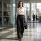 ⏳Limited-time 50% off⏰Women‘s Wide-Leg Trousers with Belt🎗️👖