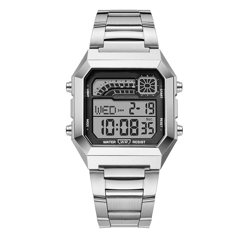 ⌚ 50% OFF! ⏱️ Unisex digital watch with square display – luminous display, 50M waterproof & lightweight durable strap 🌙
