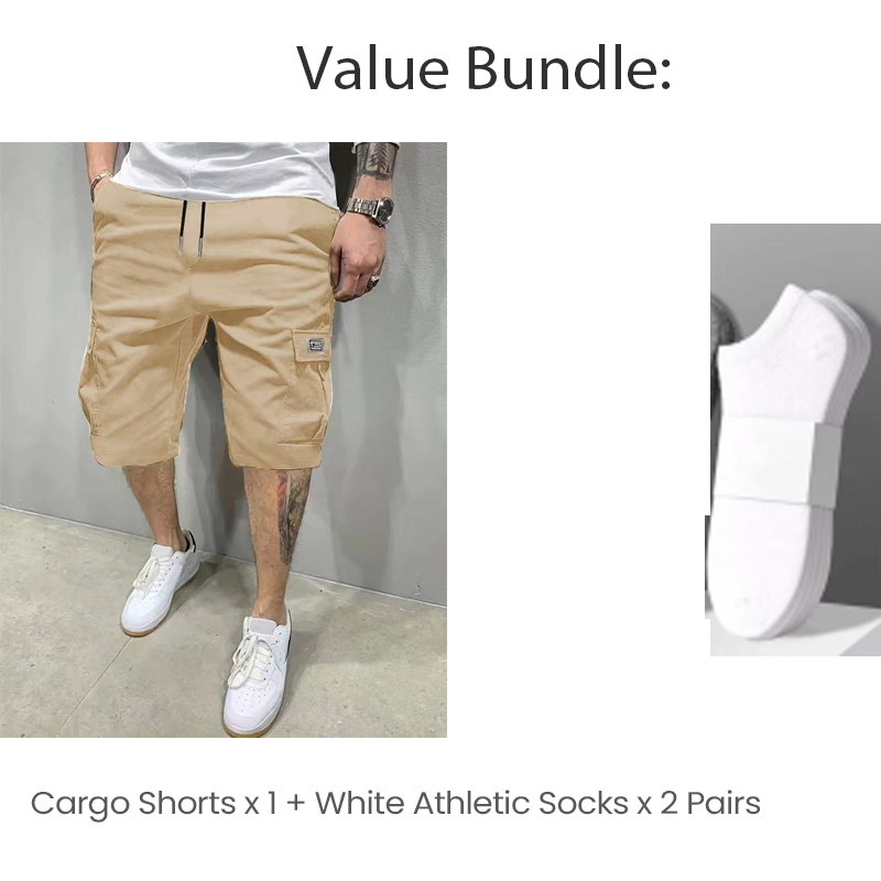 💥Hot Sales-49% OFF💖Men's Casual Cargo Shorts with Drawstring Waist