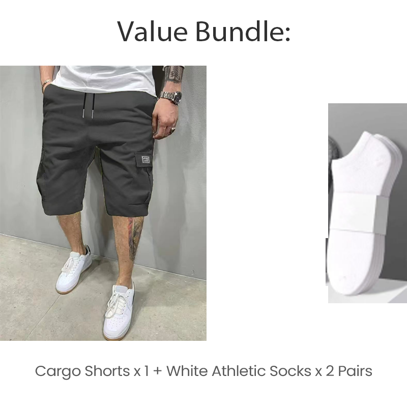 💥Hot Sales-49% OFF💖Men's Casual Cargo Shorts with Drawstring Waist