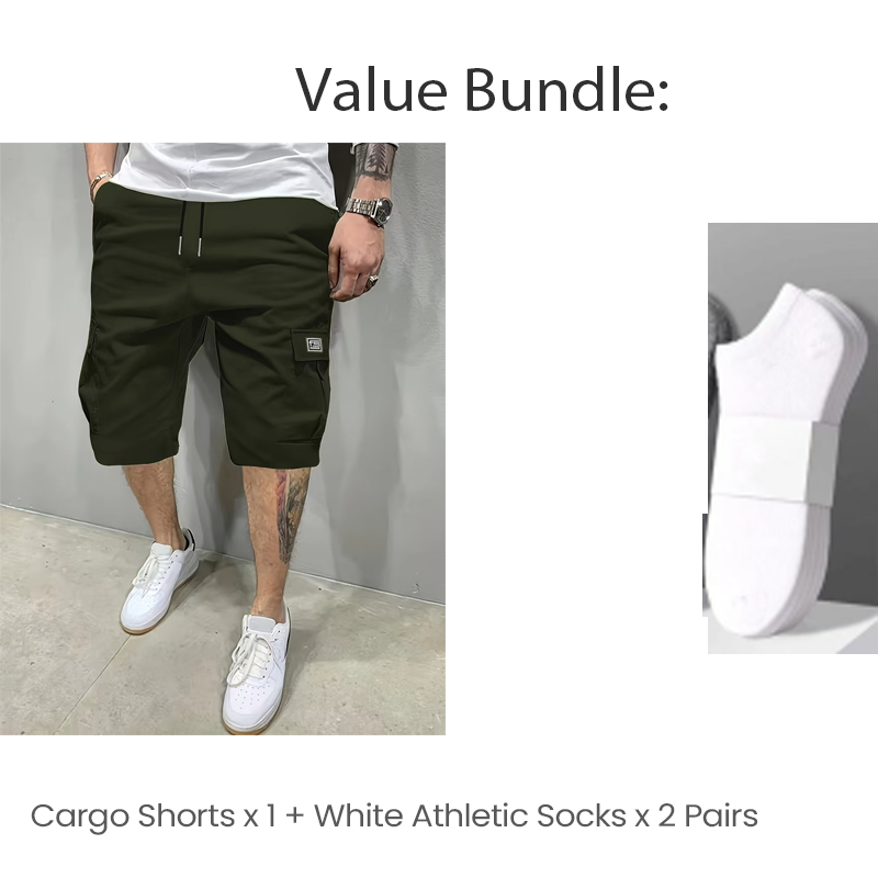 💥Hot Sales-49% OFF💖Men's Casual Cargo Shorts with Drawstring Waist