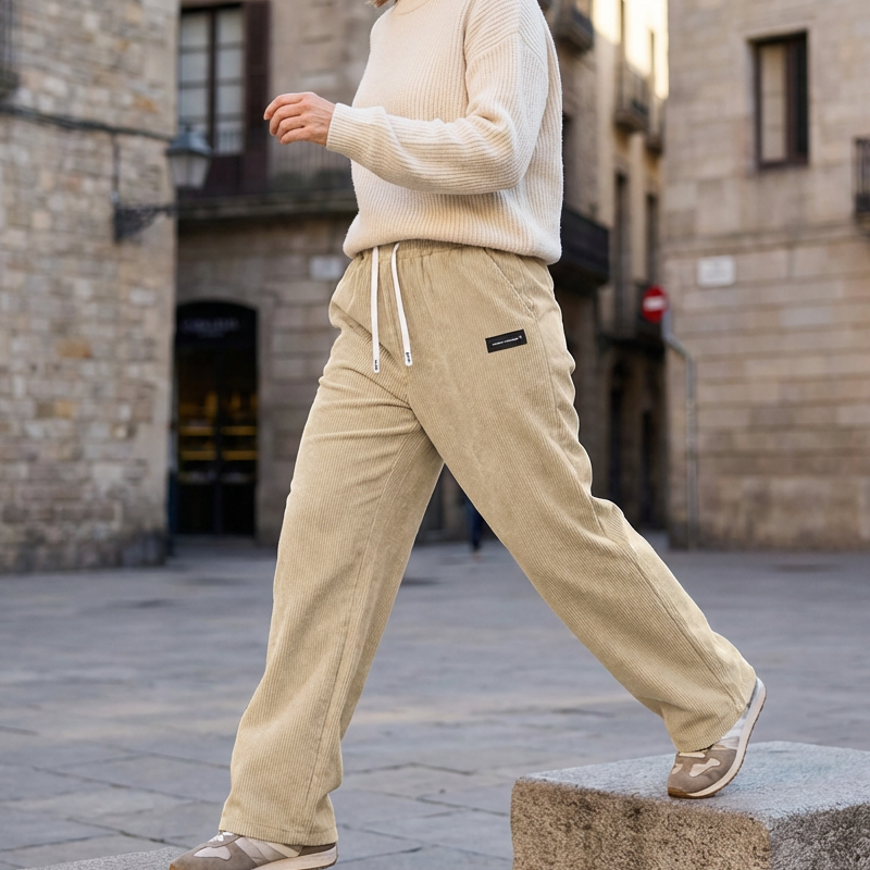 ✨💓Women's Corduroy Wide-Leg Pants with Drawstring🔥