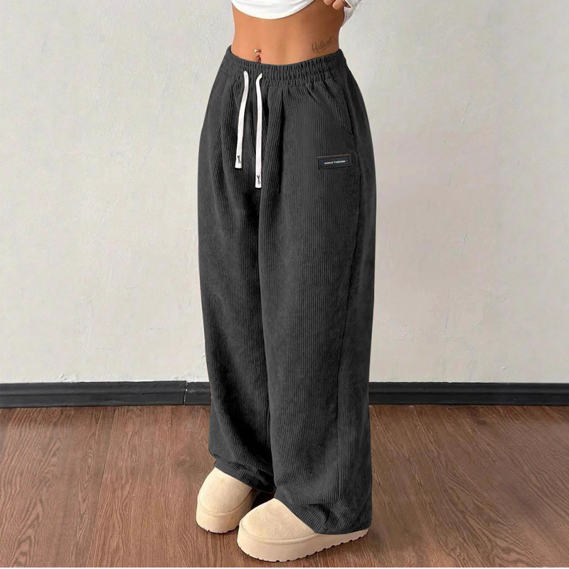 ✨💓Women's Corduroy Wide-Leg Pants with Drawstring🔥