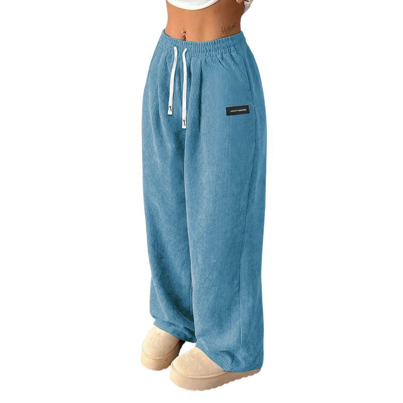✨💓Women's Corduroy Wide-Leg Pants with Drawstring🔥
