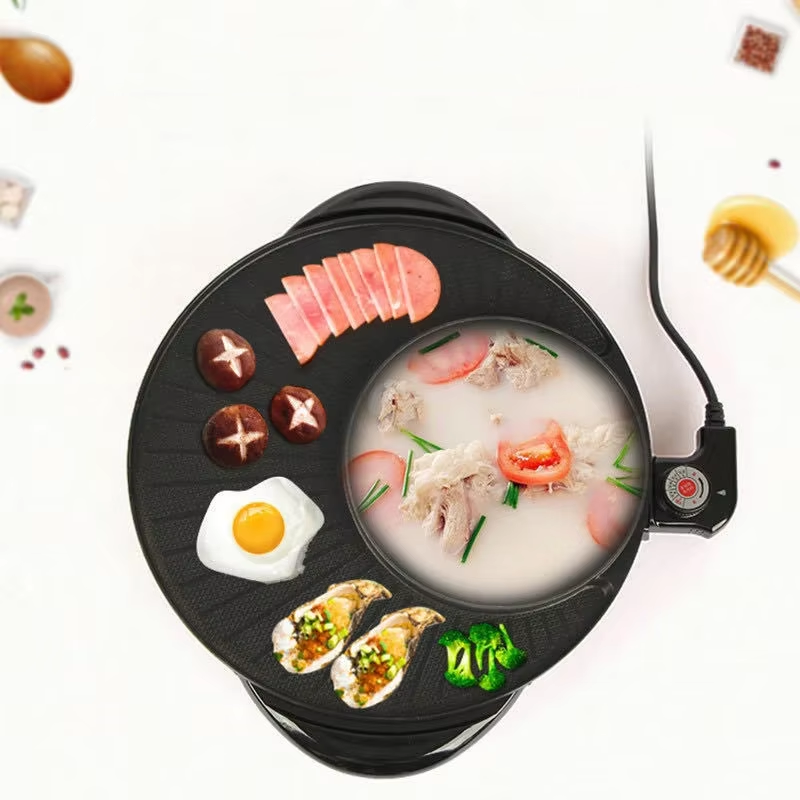 2-in-1 Electric BBQ Grill and Hot Pot