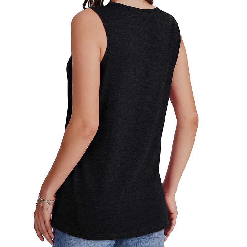 🔥Limited-time offer-Women's Casual V-Neck Loose Fit Tank Top