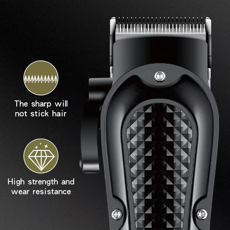 💇 50% OFF! 📣 Durable & Sharp Electric Hair Clipper Set – Self-Sharpening Blades, Quiet Brushless Motor & Smart Display Screen ✂️