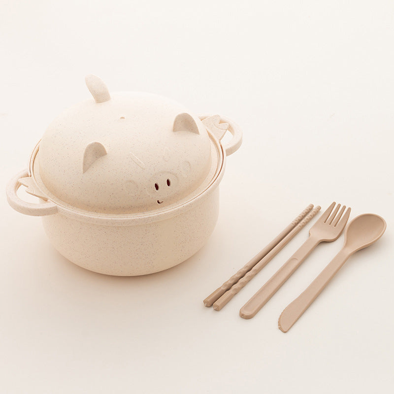 🔥While Supplies Last 40% OFF!🎉 1300ml Instant Noodle Bowl Set with Lid & Cutlery