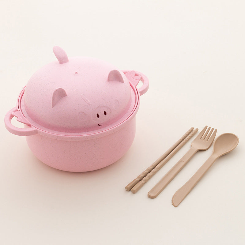 🔥While Supplies Last 40% OFF!🎉 1300ml Instant Noodle Bowl Set with Lid & Cutlery