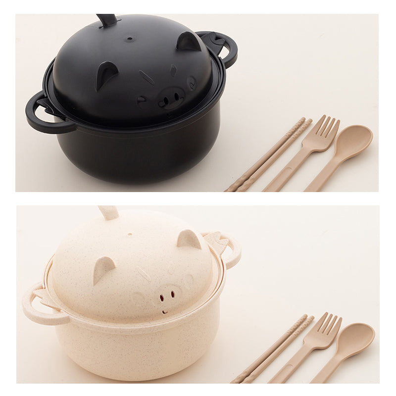 🔥While Supplies Last 40% OFF!🎉 1300ml Instant Noodle Bowl Set with Lid & Cutlery