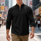 ✨Men's Quarter-Zip Jacquard Pullover Sweatshirt