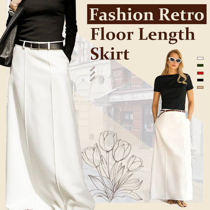 🔥Hot Sale Offers-Women’s Fashion Retro Floor Length Skirt