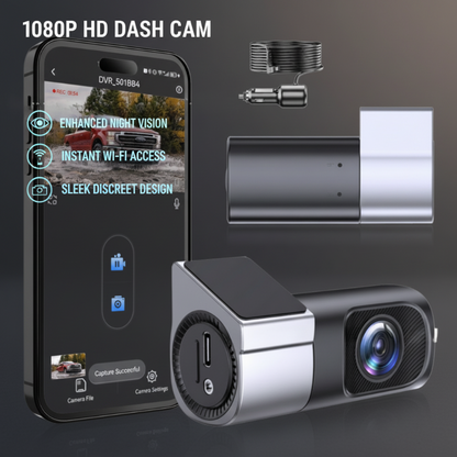 🔥Hot Sale Offers-1080P HD Dash Cam with Wi-Fi & Night Vision