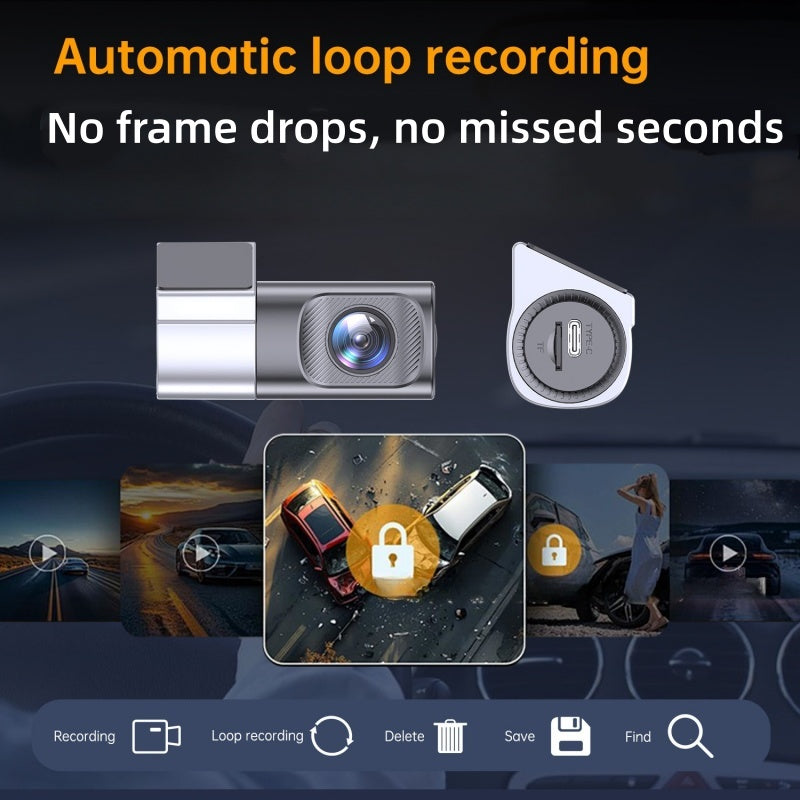 🔥Hot Sale Offers-1080P HD Dash Cam with Wi-Fi & Night Vision